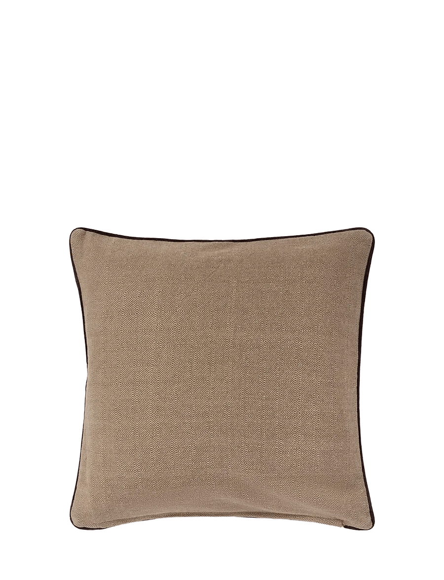 Lexington Home - Boston Club Organic Cotton Tweed Pillow Cover - padjakatted - beige/brown - 1