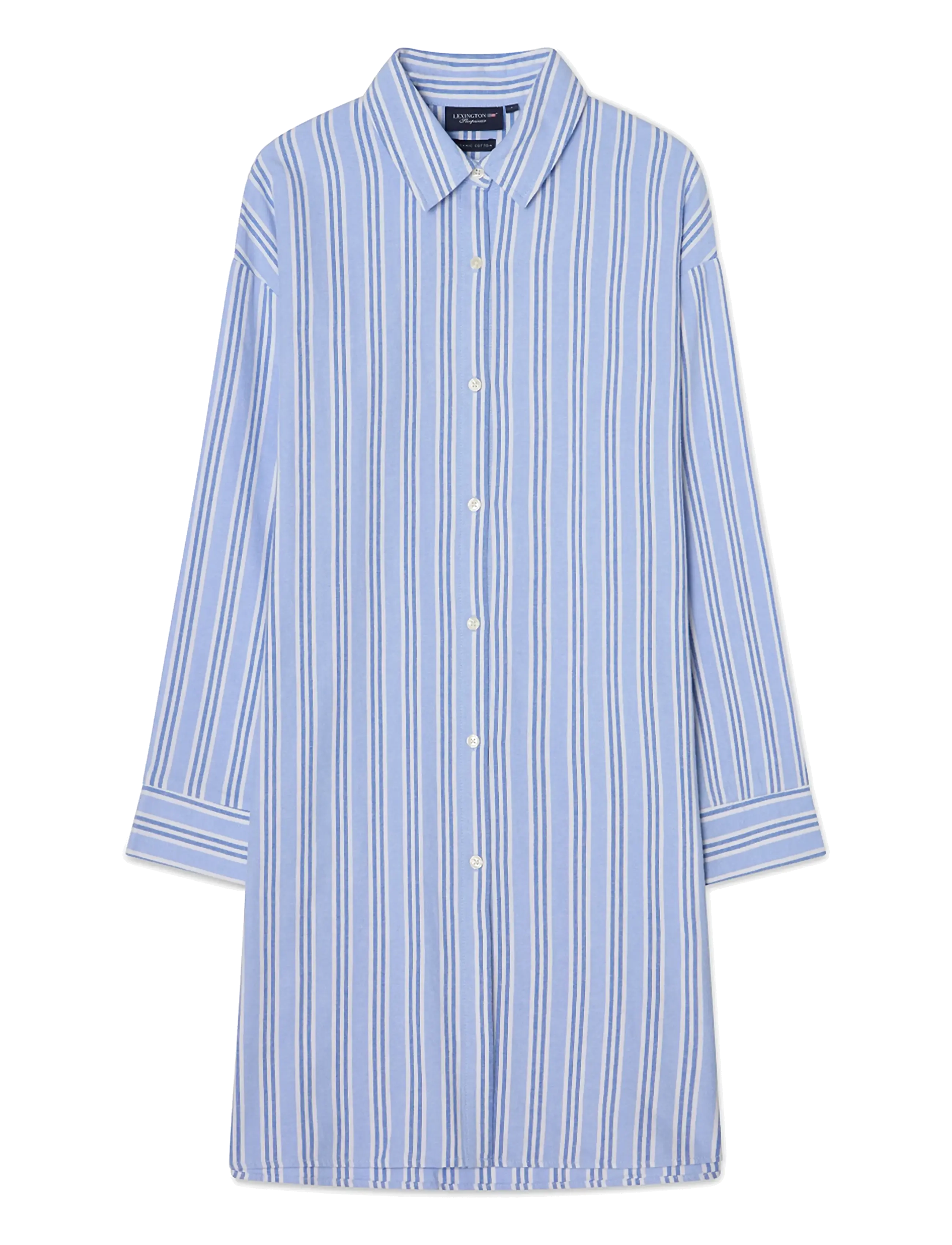 Lexington Home Flannel Nightshirt - Nightdresses - BLUE/WHITE STRIPE / blue