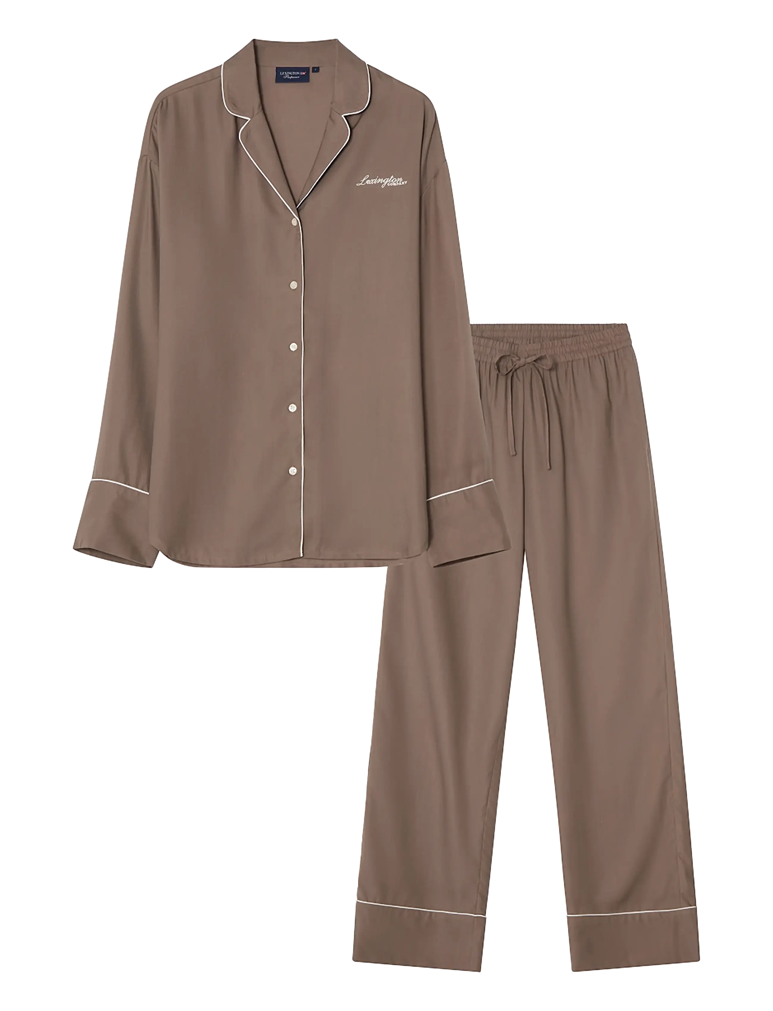 Lexington Home Lyocell Pajama Set - Lexington Home - BROWN / brown