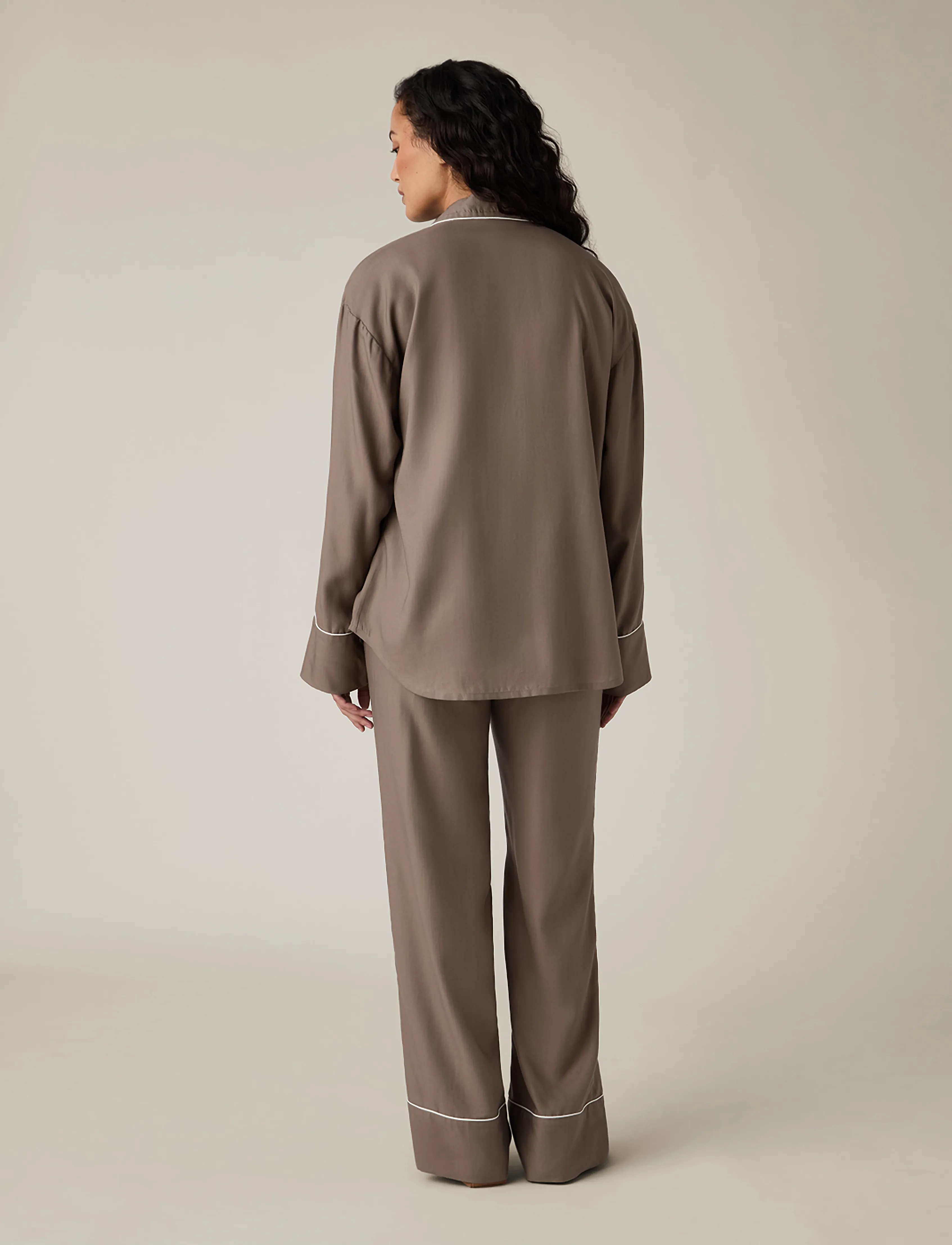 Lexington Home - Lyocell Pajama Set - pyjamas - brown - 2