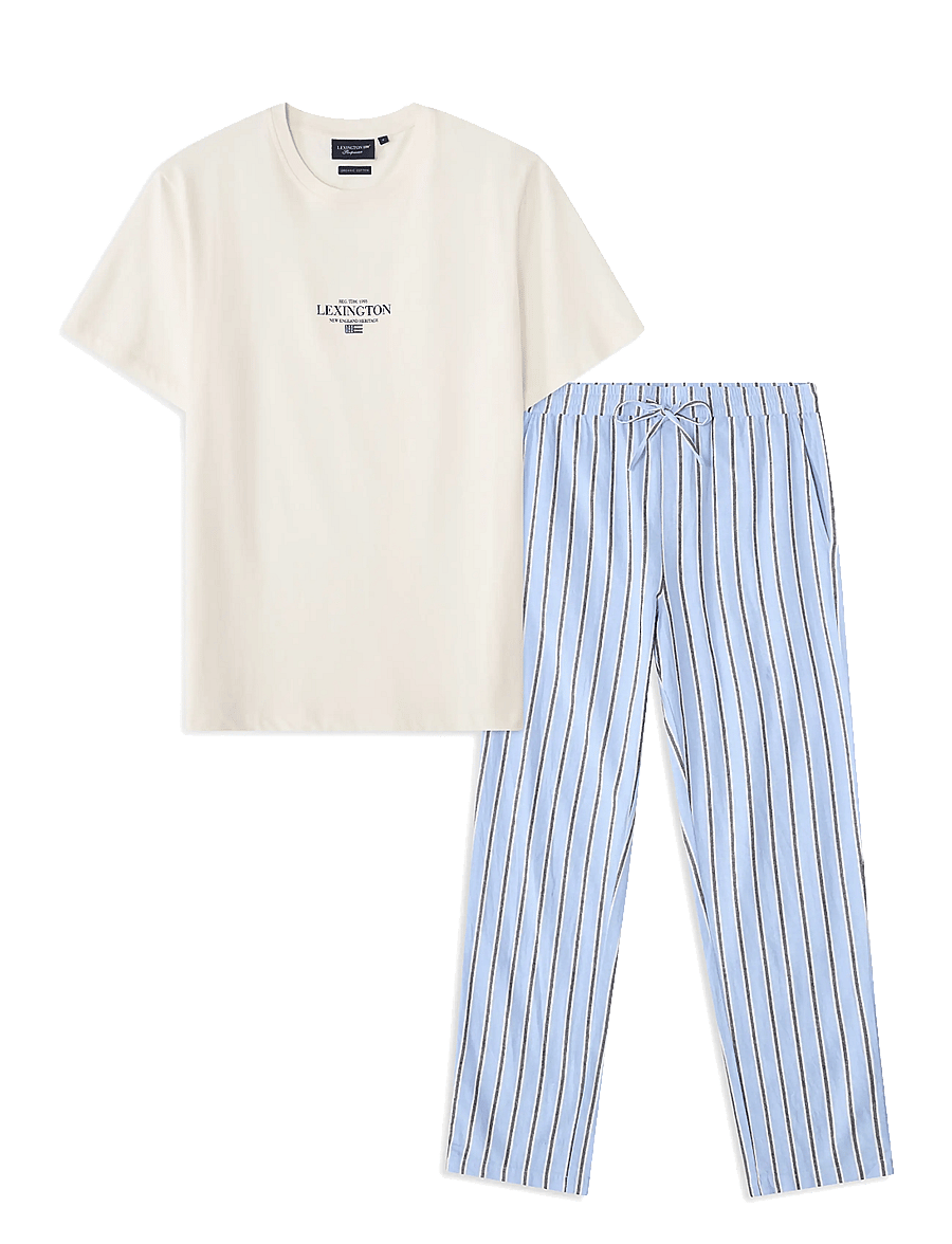 Lexington Home - Pajama Set - pyjamasets - blue/white stripe - 0
