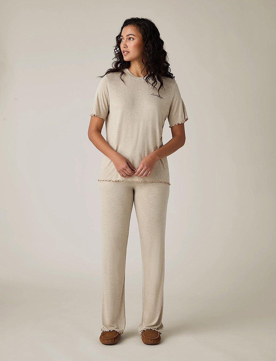 Lexington Home - Jersey Short Sleeve Pajama Set - light beige melange - 0