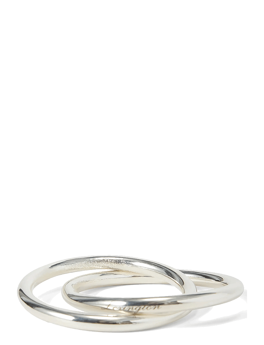 Lexington Home - Brass Double-ring Napkin Ring - serviettenringe- & halter - silver - 0