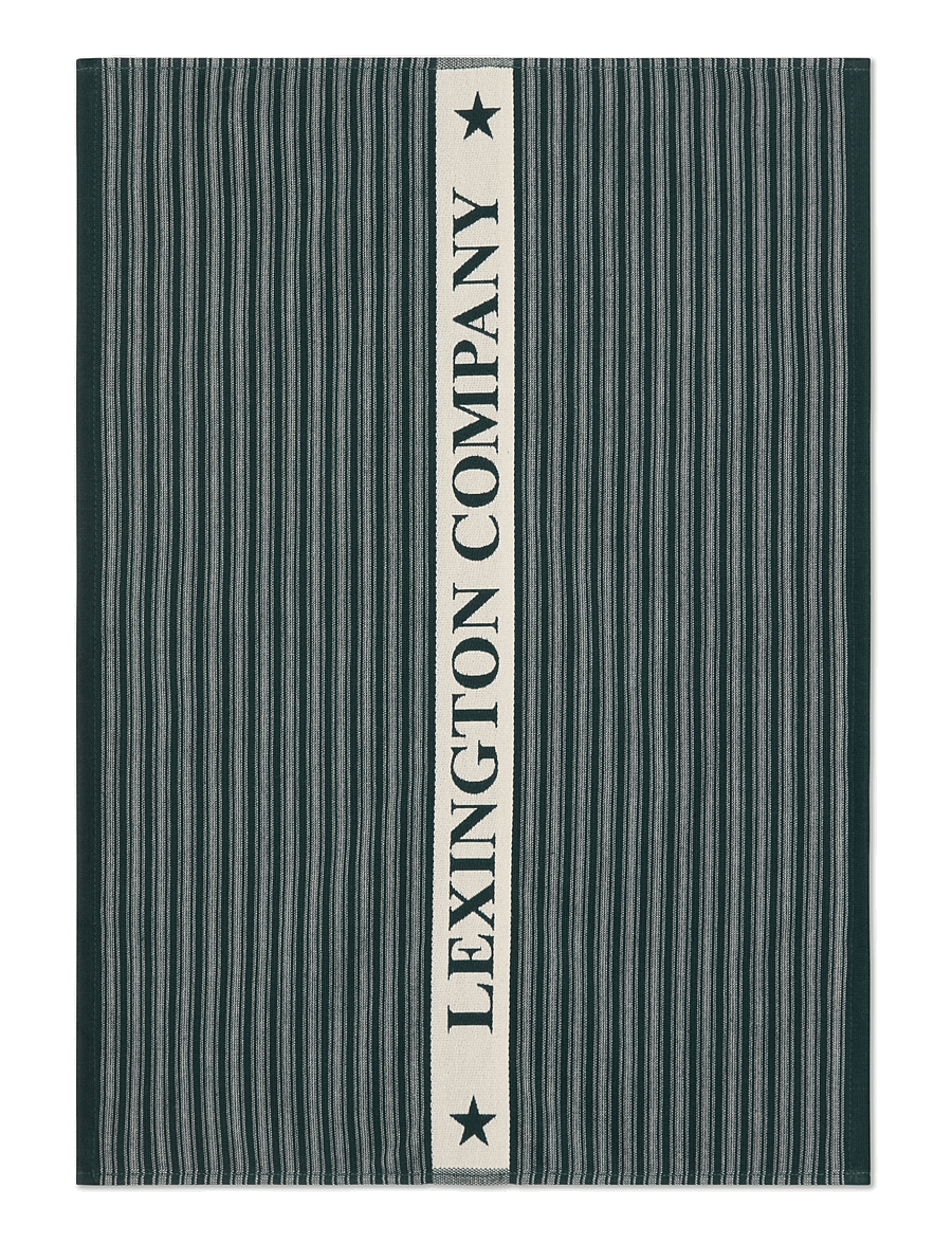 Lexington Home - Lexington Org Cotton Terry Kitchen Towel - green/lt beige - 0