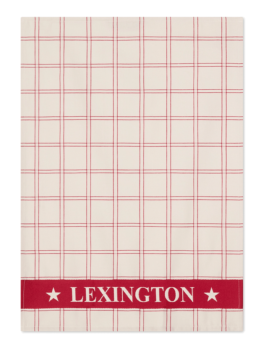 Lexington Home - Cotton Jacquard Kitchen Towel (Set of 2) - red/white - 1