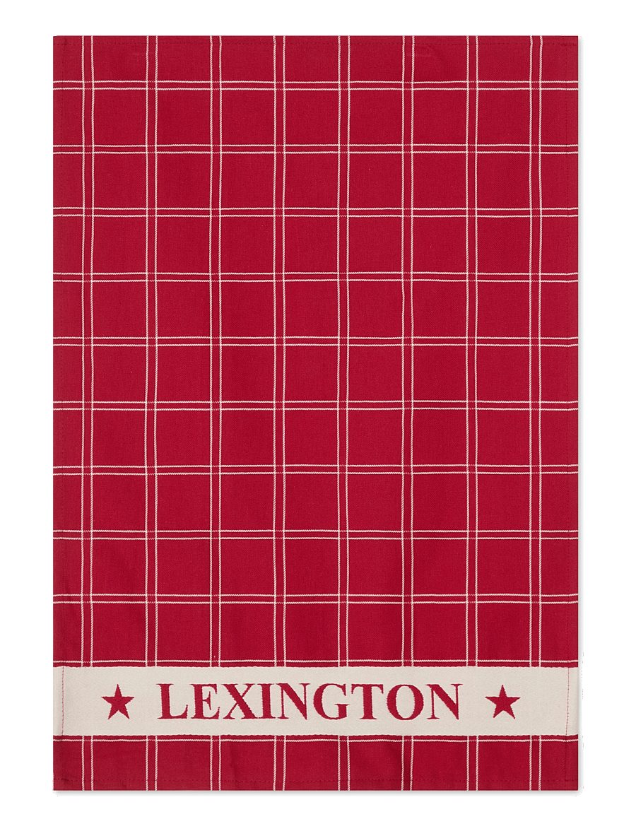 Lexington Home - Cotton Jacquard Kitchen Towel (Set of 2) - red/white - 2