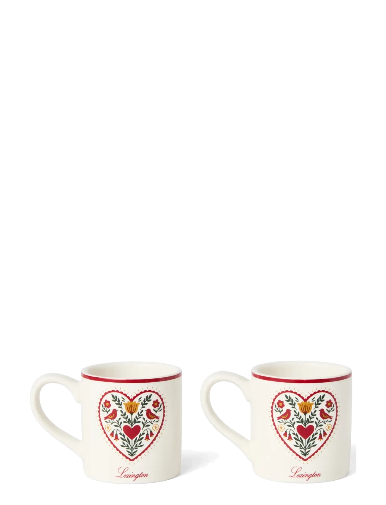 Lexington Home Christmas Tree Stoneware Mini Mug (Gift set of 2) - Lexington Clothing - MULTI / cream
