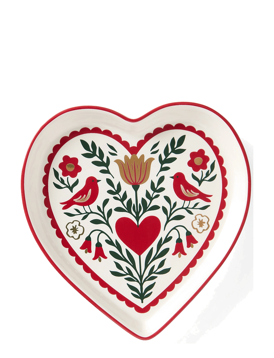 Lexington Home - Heart Stoneware Small Dish - weihnachts-tischgedecke - multi - 0