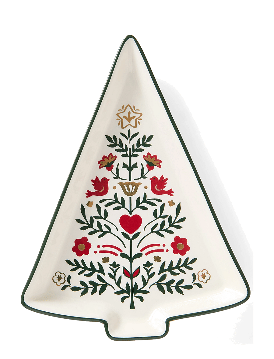 Lexington Home - Christmas Tree Stoneware Small Dish - weihnachts-tischgedecke - multi - 0