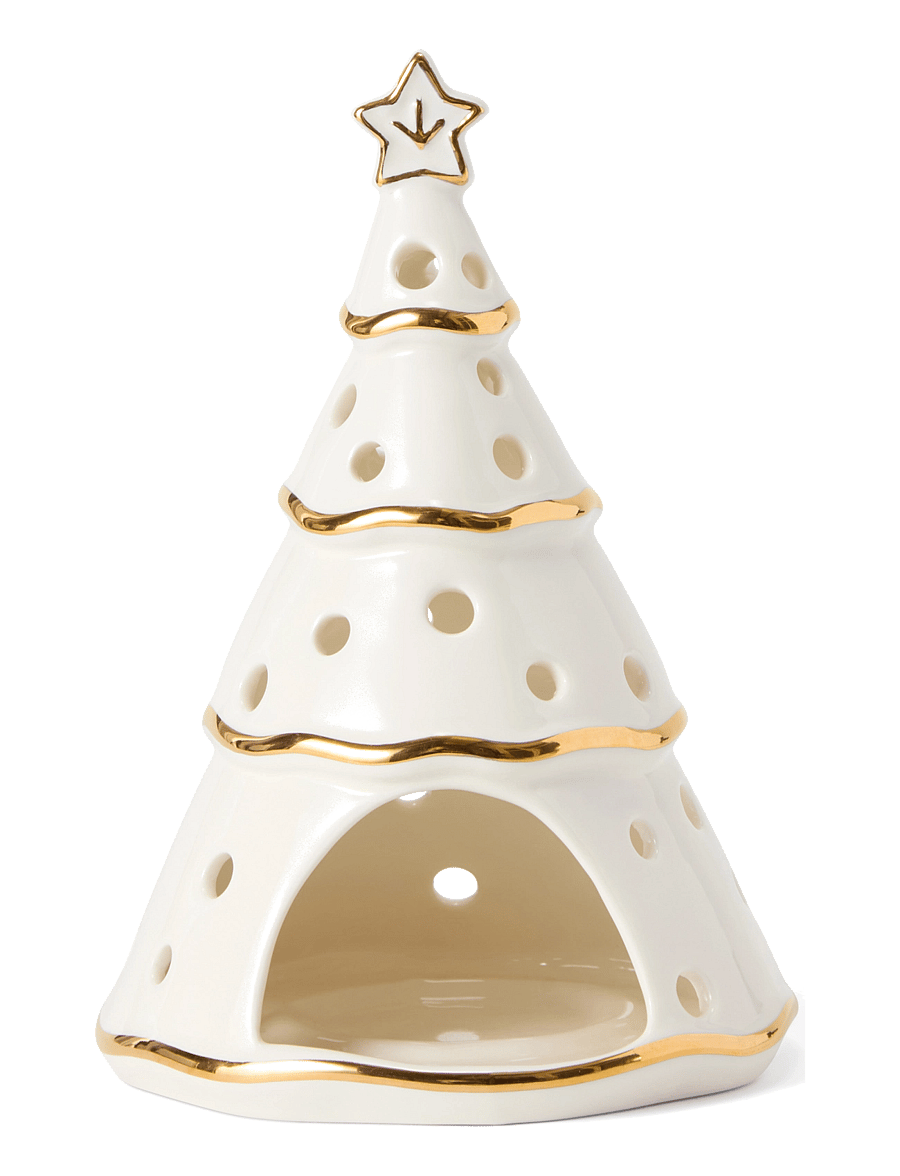 Lexington Home - Christmas Tree Stoneware Lantern - weihnachtsdekoration - white/gold - 1