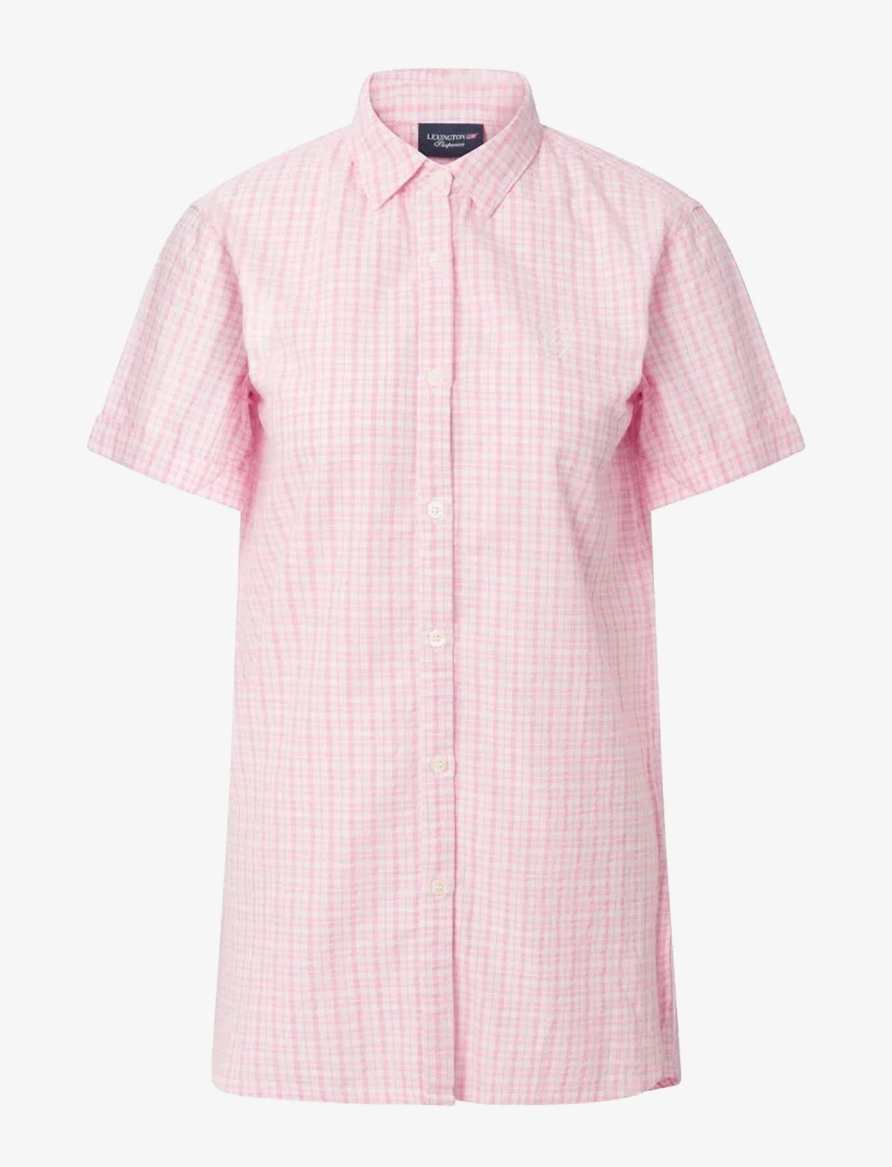 Lexington Home Lucy Kids Organic Cotton Seersucker Nightshirt - Öösärgid - PINK/WHITE / pink/rose