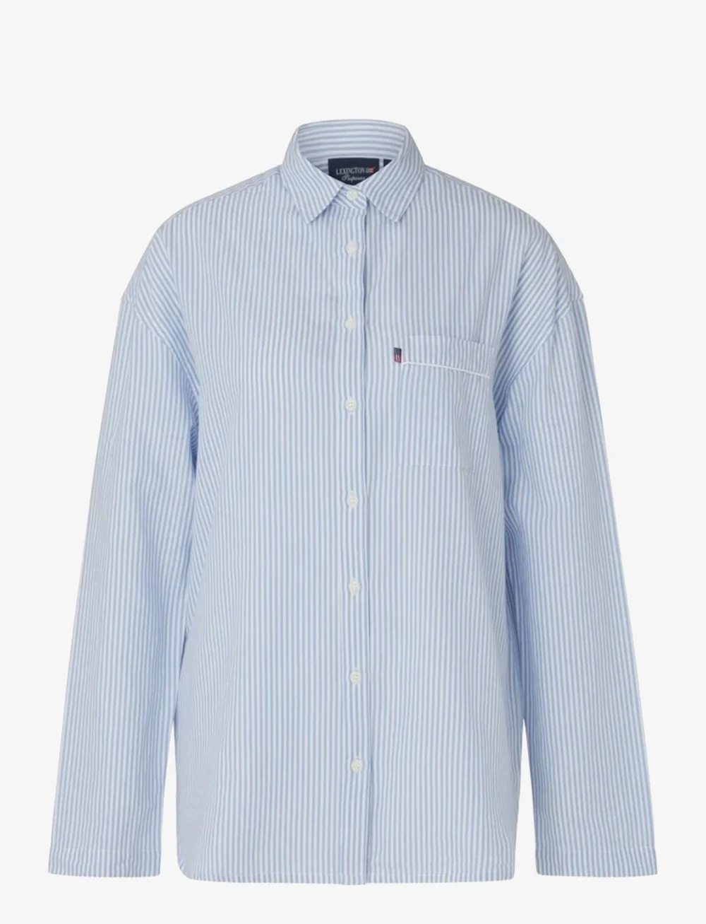 Lexington Home - ICONS Jennifer Organic Cotton Light Oxford Pajama - köp efter pris - blue/white - 1