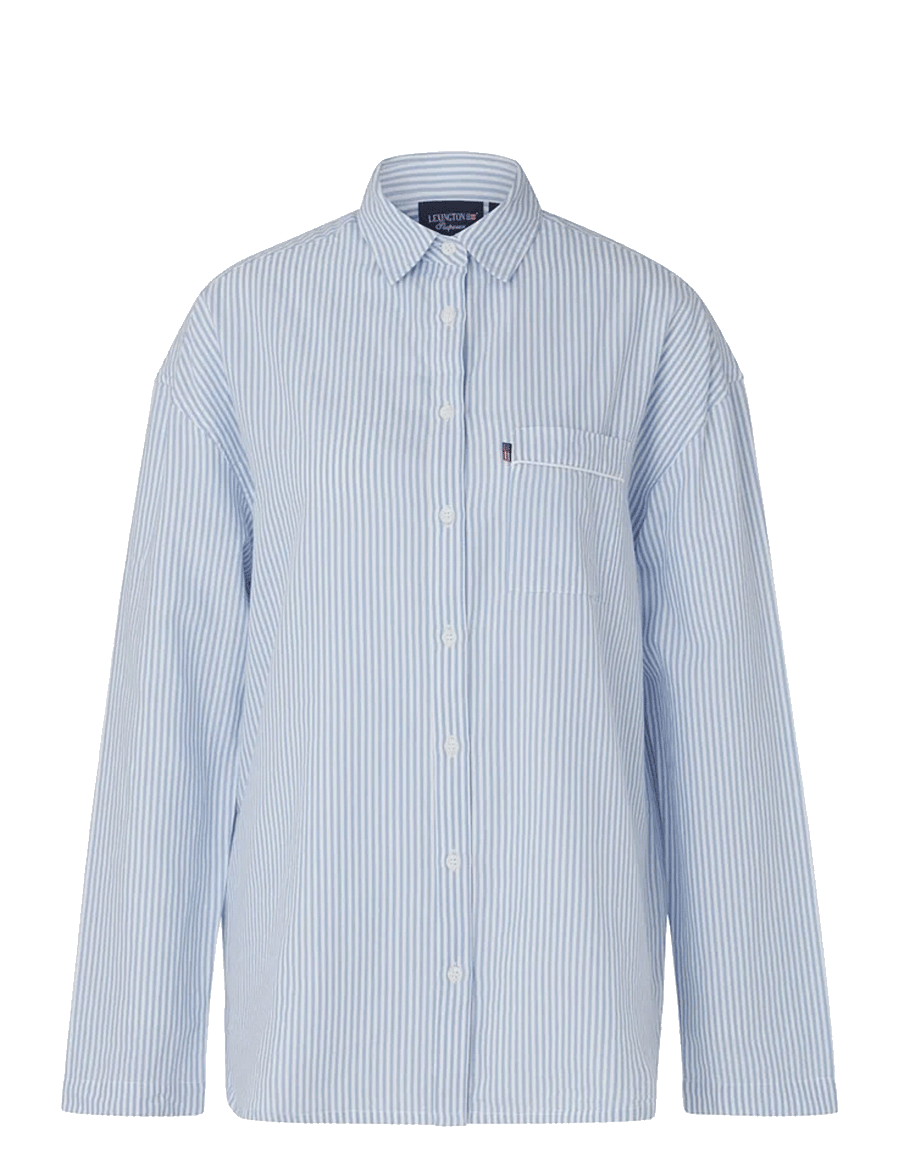 Lexington Home - ICONS Jennifer Organic Cotton Light Oxford Pajama - nach preis einkaufen - blue/white - 1