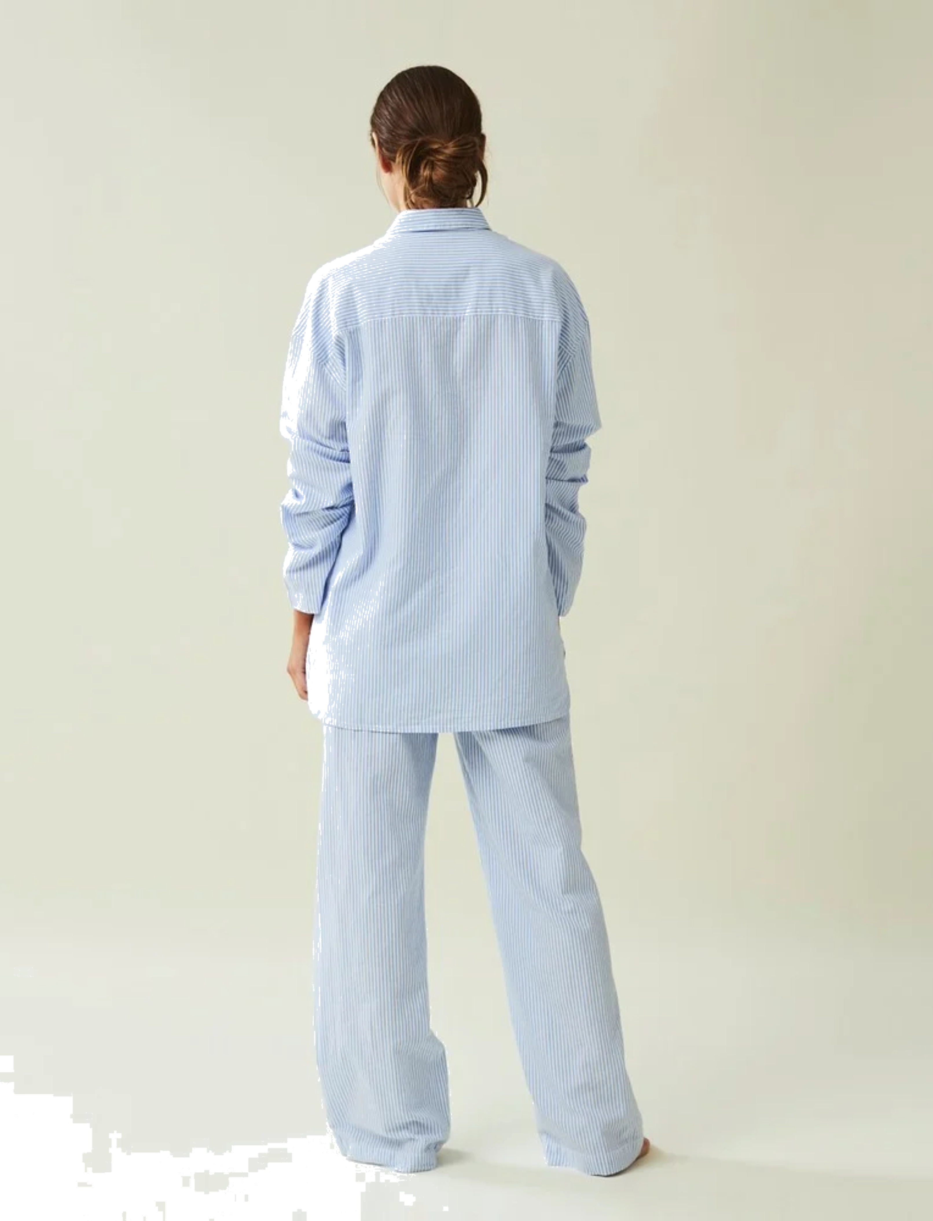 Lexington Home - ICONS Jennifer Organic Cotton Light Oxford Pajama - nach preis einkaufen - blue/white - 5