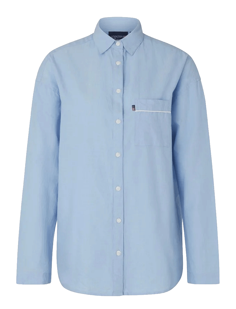 Lexington Home - ICONS Jennifer Organic Cotton Light Oxford Pajama - nach preis einkaufen - lt. blue - 1