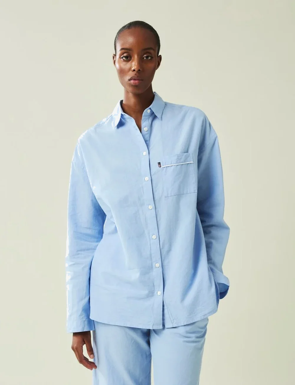 Lexington Home - ICONS Jennifer Organic Cotton Light Oxford Pajama - Über chf100 - lt. blue - 3
