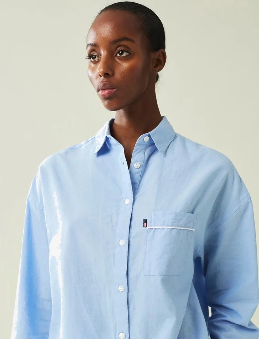 Lexington Home - ICONS Jennifer Organic Cotton Light Oxford Pajama - Über chf100 - lt. blue - 4