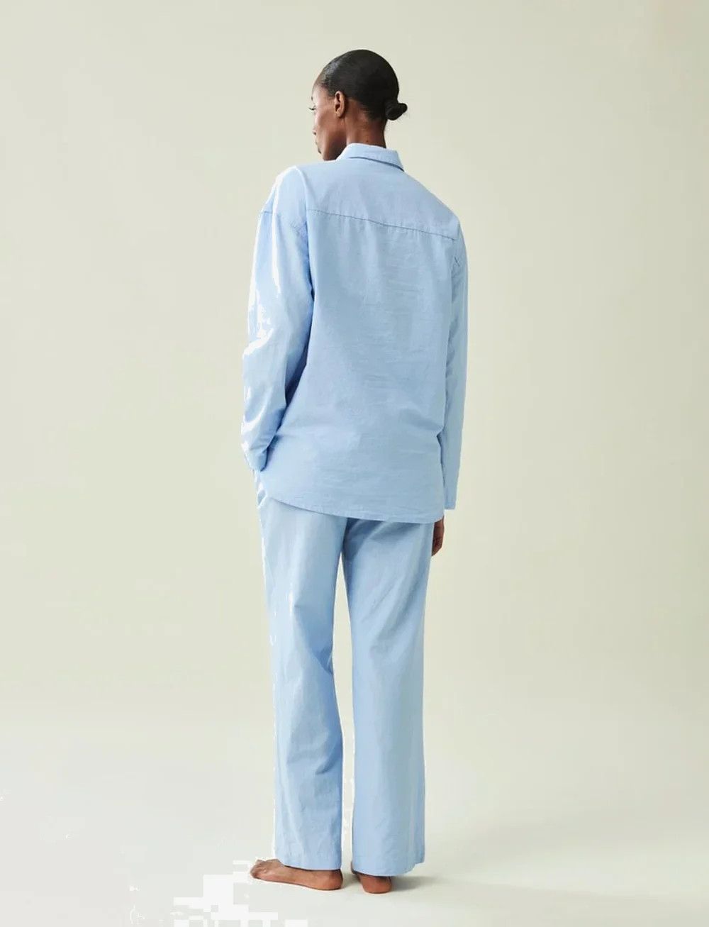 Lexington Home - ICONS Jennifer Organic Cotton Light Oxford Pajama - Über chf100 - lt. blue - 5