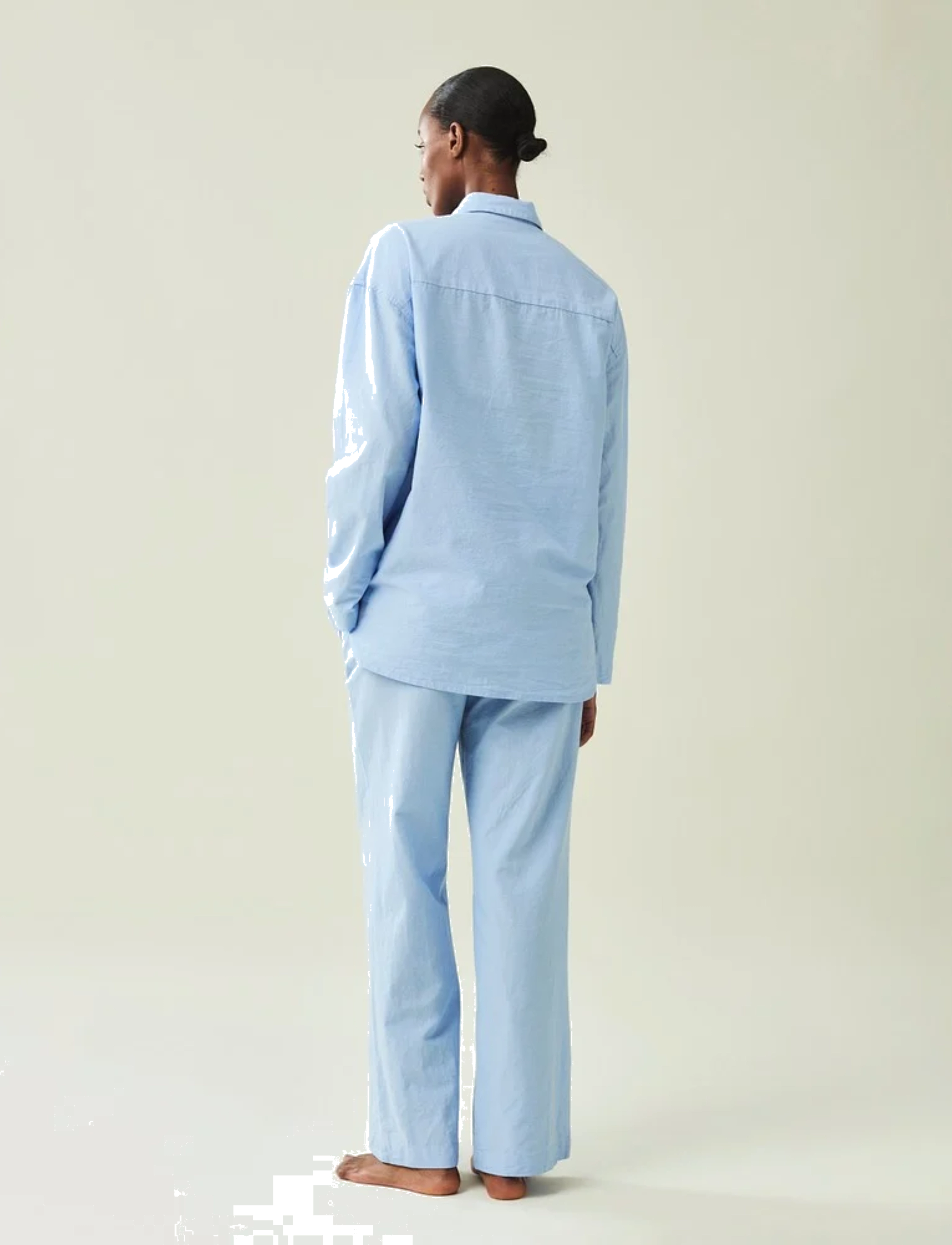 Lexington Home - ICONS Jennifer Organic Cotton Light Oxford Pajama - nach preis einkaufen - lt. blue - 5
