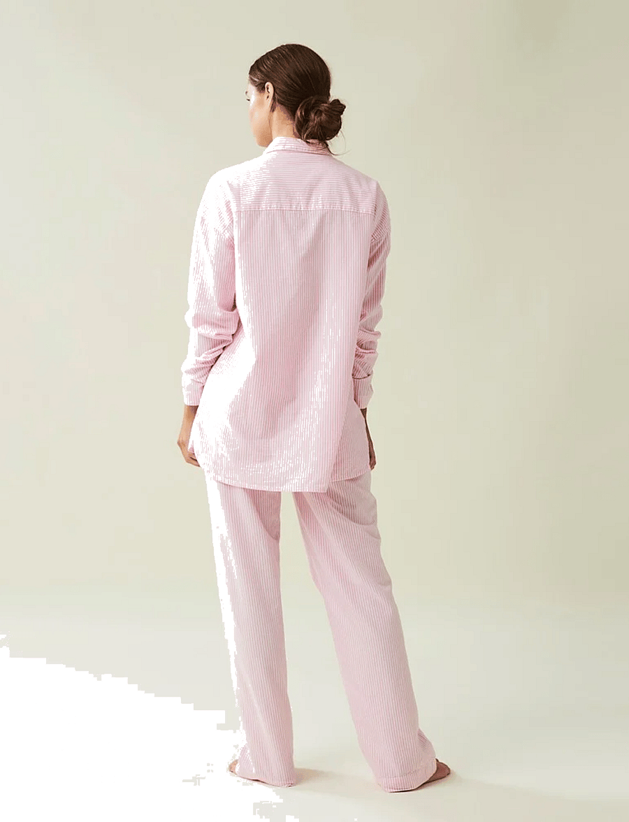 Lexington Home - ICONS Jennifer Organic Cotton Light Oxford Pajama - nach preis einkaufen - pink/white - 5