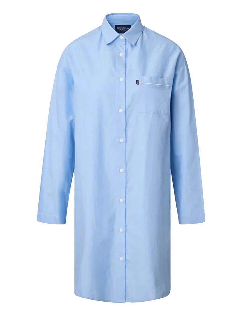 Lexington Home - ICONS Luna Organic Cotton Light Oxford Nightshirt - nach preis einkaufen - lt. blue - 0