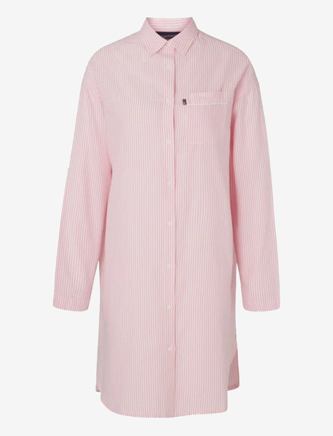 Lexington Home - ICONS Luna Organic Cotton Light Oxford Nightshirt - osta hinna alusel - pink/white - 1