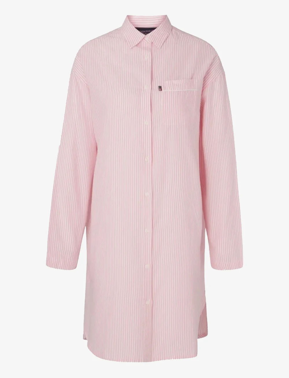 Lexington Home - ICONS Luna Organic Cotton Light Oxford Nightshirt - nach preis einkaufen - pink/white - 1
