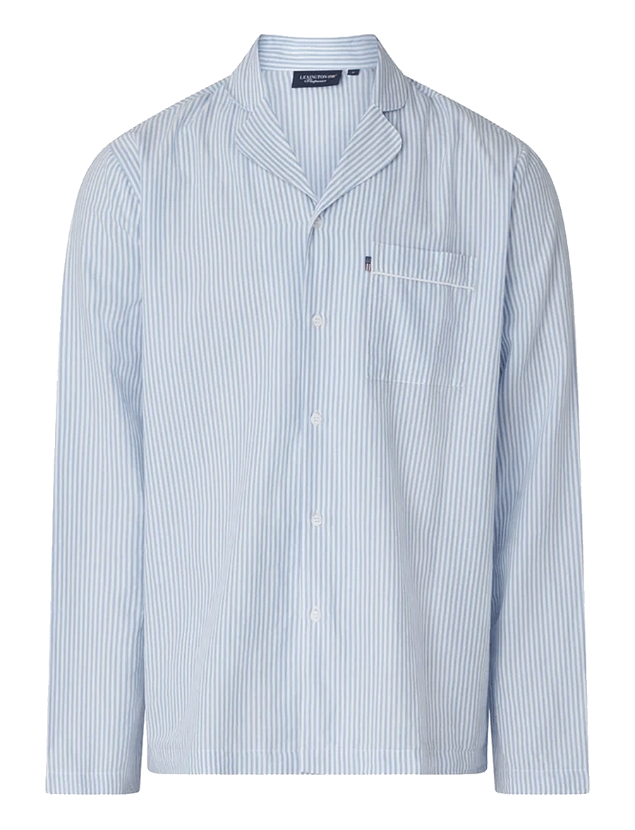 Lexington Home - ICONS Eddie Organic Cotton Light Oxford Pajama - nach preis einkaufen - blue/white - 1