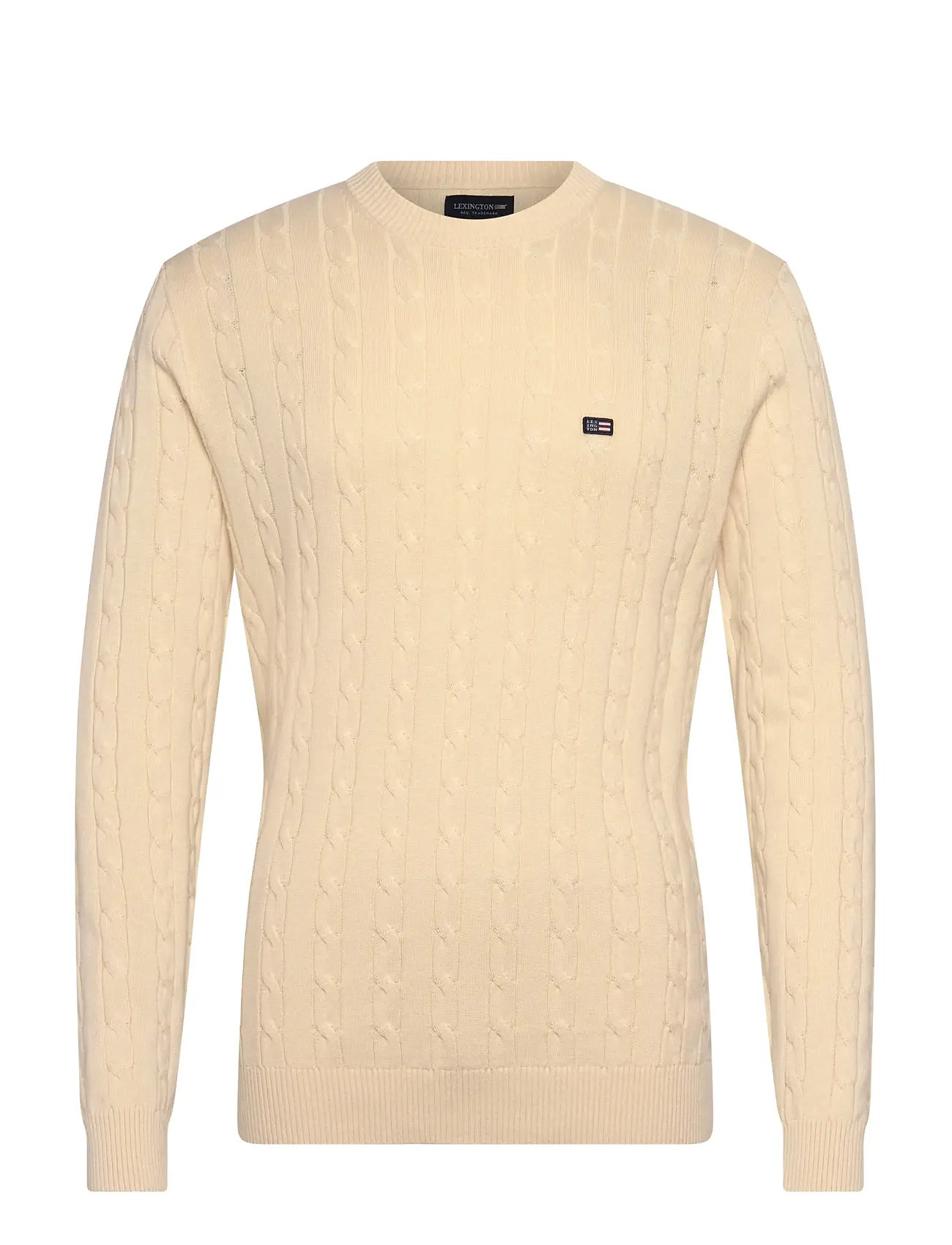 Lexington Clothing Cotton Cable Knitted Sweater - Navy - M 2