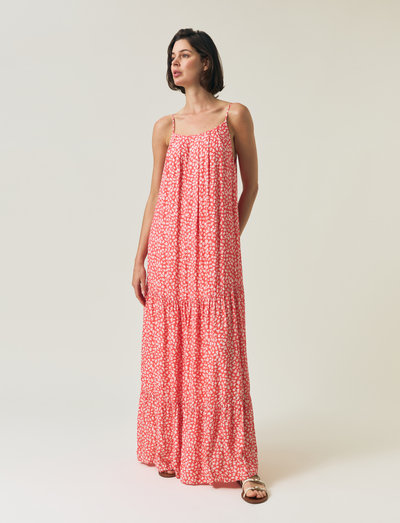 Lexington Clothing Printed Sun Dress (Coral Dot Print) – 748.50 kr – Booztlet.com