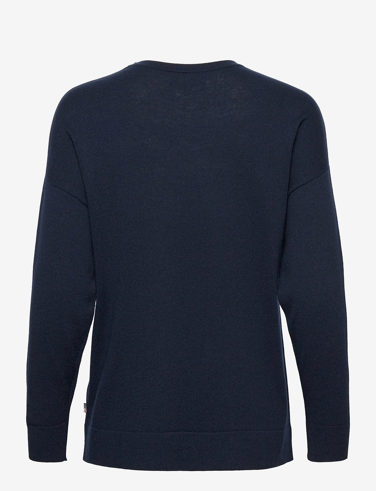 Lexington Clothing - Valentina Merino/Viscose Blend Crew Neck Sweater - stickade tröjor - dark blue - 2