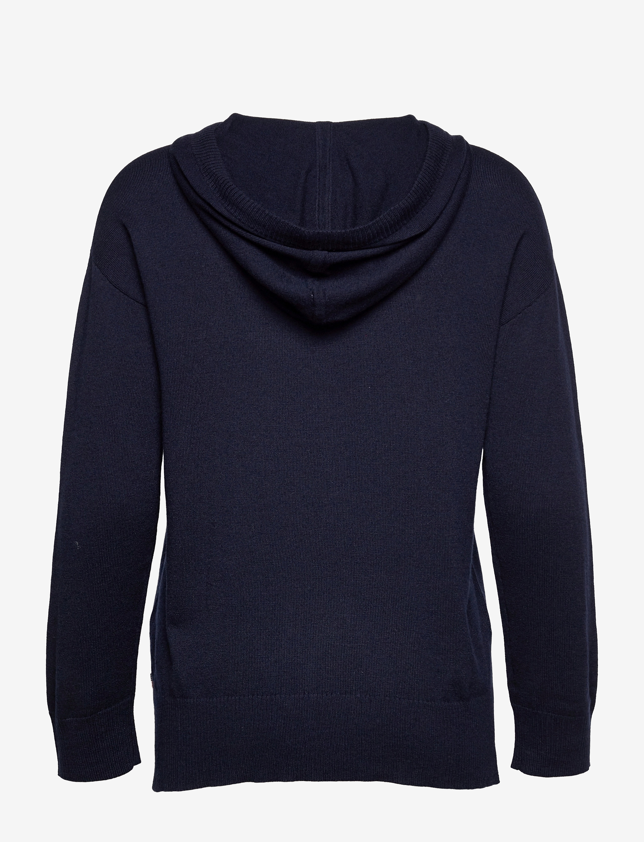 Lexington Clothing - Ellie Merino/Viscose Blend Knitted Hood - hoodies - dark blue - 2