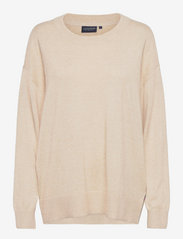 Lizzie Organic Cotton/Cashmere Sweater - LIGHT BEIGE MELANGE