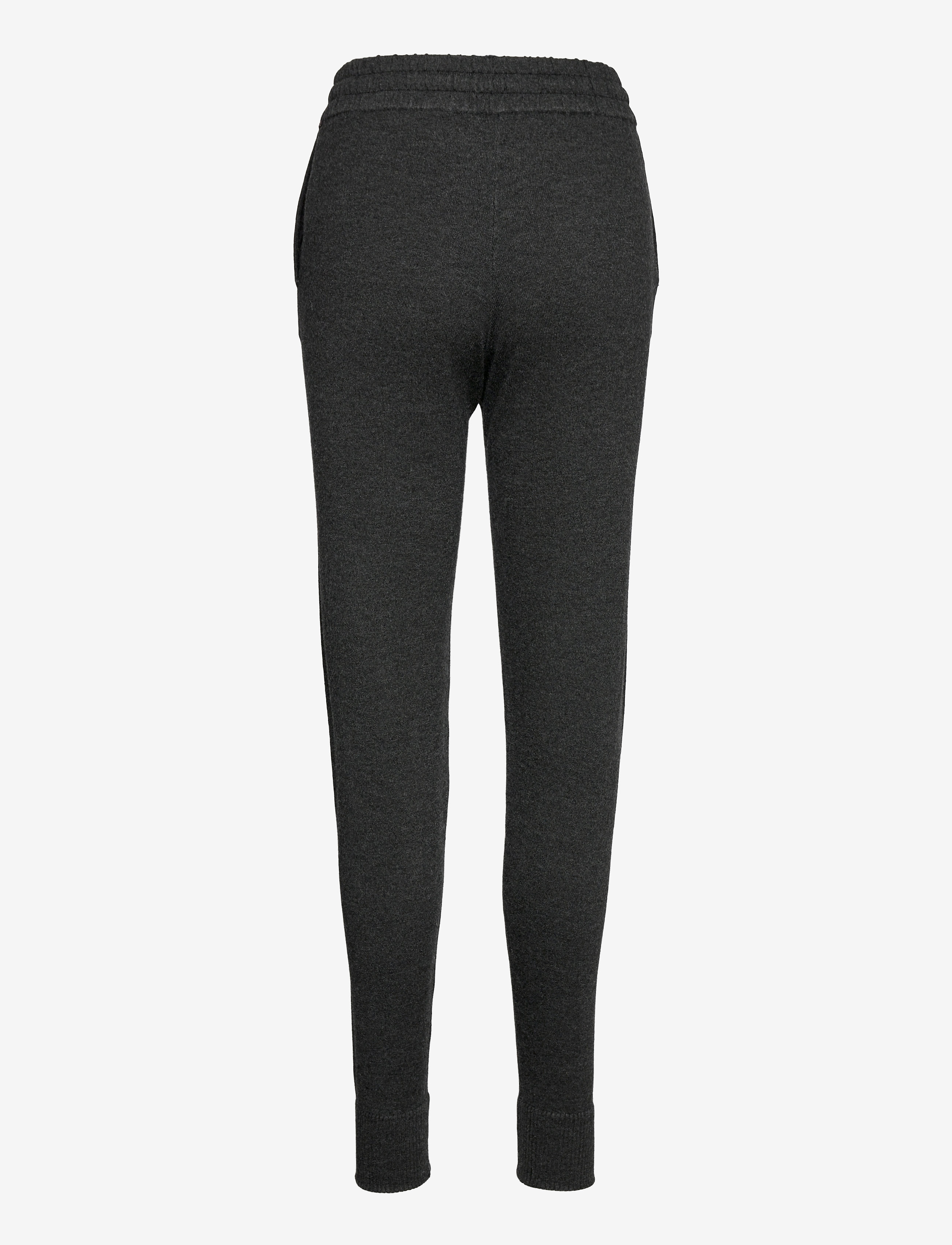 Lexington Clothing - Elyssa Merino/Viscose Blend Knitted Track Pants - dark gray melange - 2