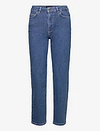Natalia High-Rise Straight-Leg Jeans - MEDIUM BLUE