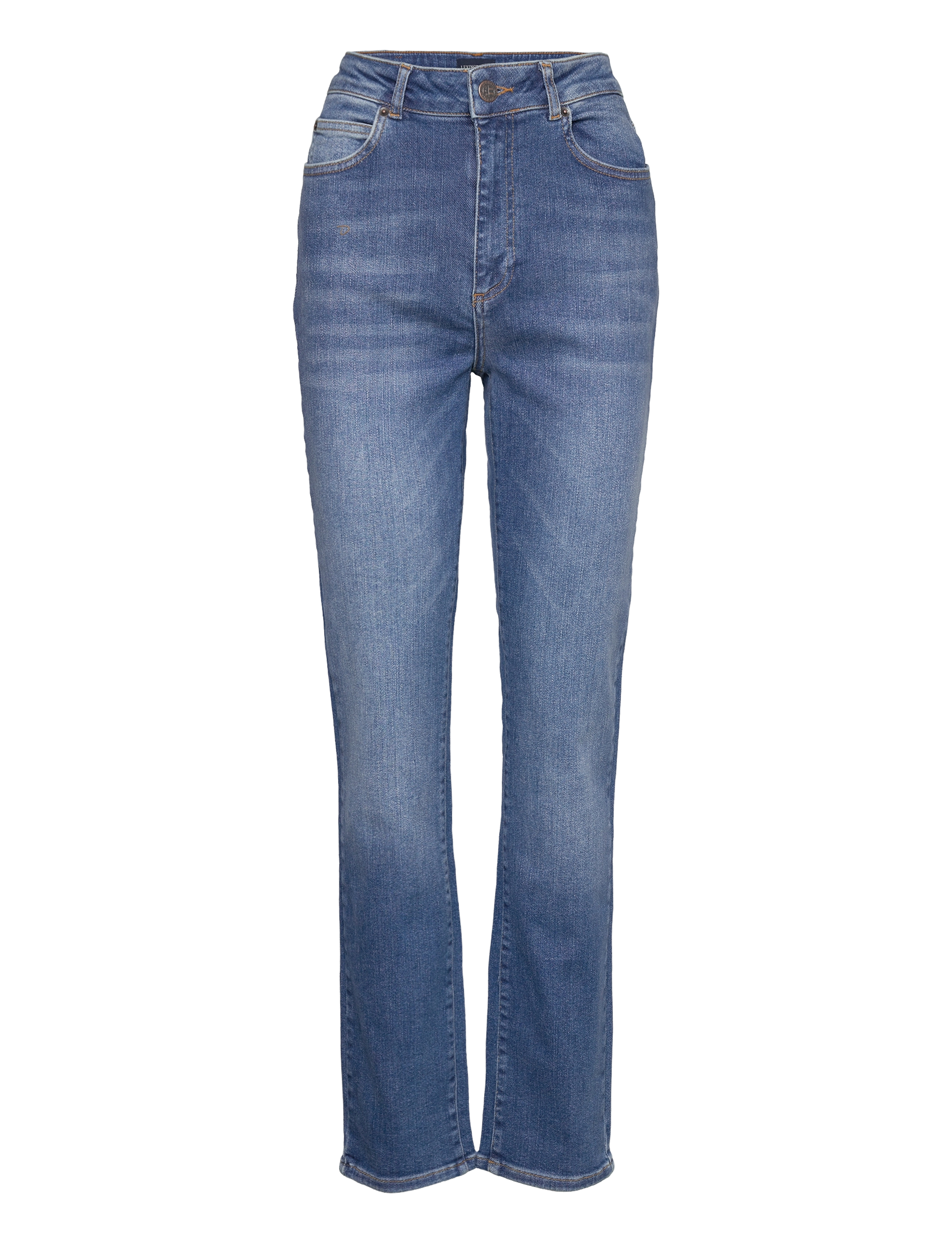 Lexington Clothing Zoe High-Rise Slim-Leg Jeans - Tøj - MEDIUM BLUE / blue