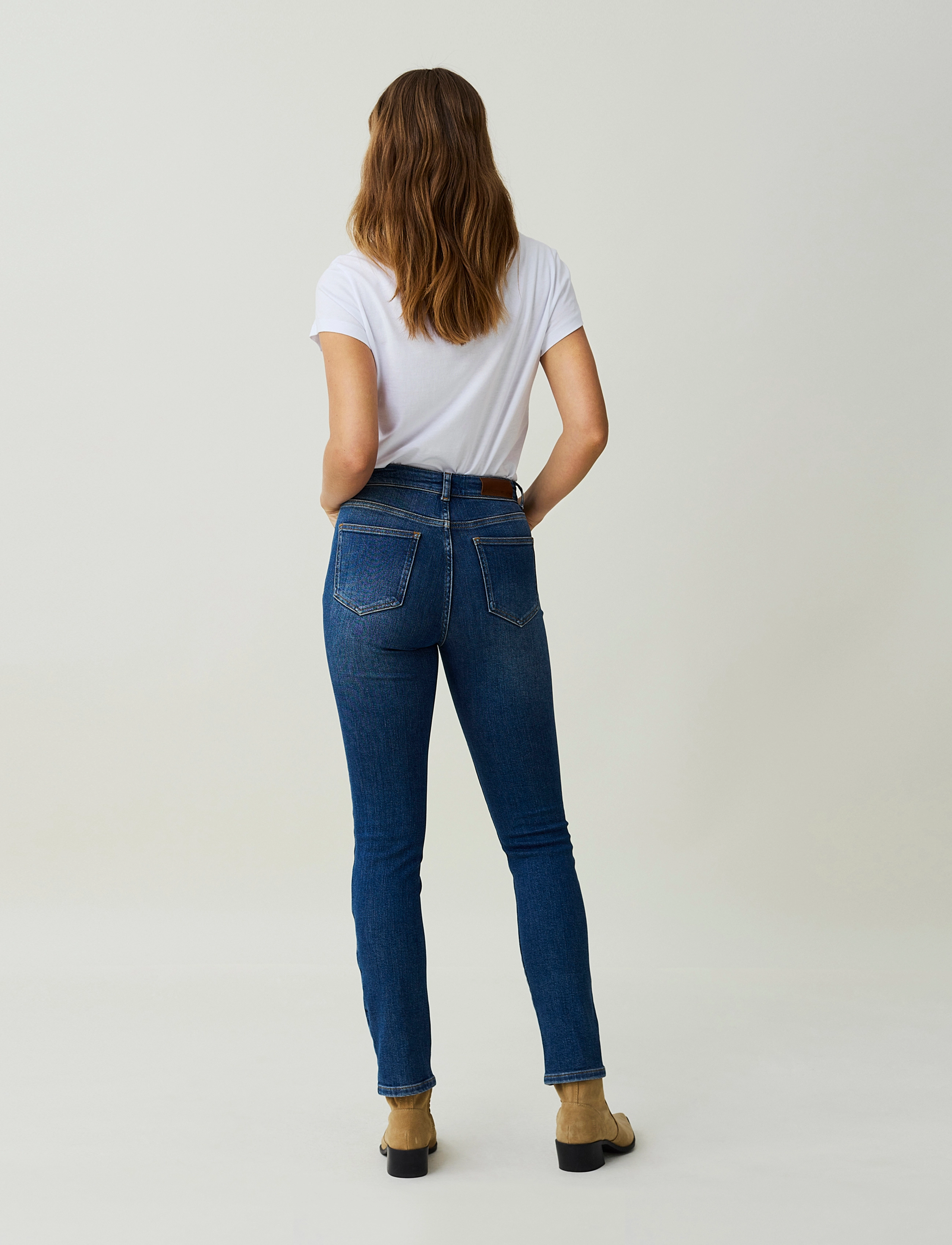 Lexington Clothing - Zoe High-Rise Slim-Leg Jeans - slim jeans - medium blue - 3