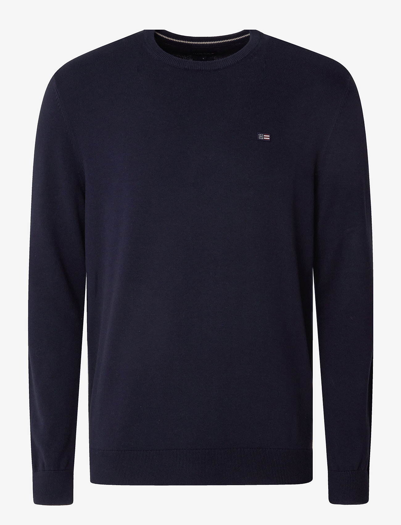 Lexington Clothing - Bradley Cotton Crew Sweater - megzti laisvalaikio drabužiai - dark blue - 0