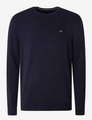 Lexington Clothing - Bradley Cotton Crew Sweater - basisstrikkeplagg - dark blue - 0