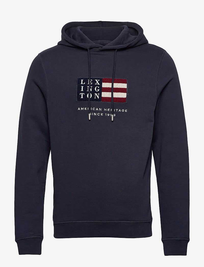 Lexington Clothing - Perry Organic Cotton Hood - kapuzenpullover - dark blue - 1