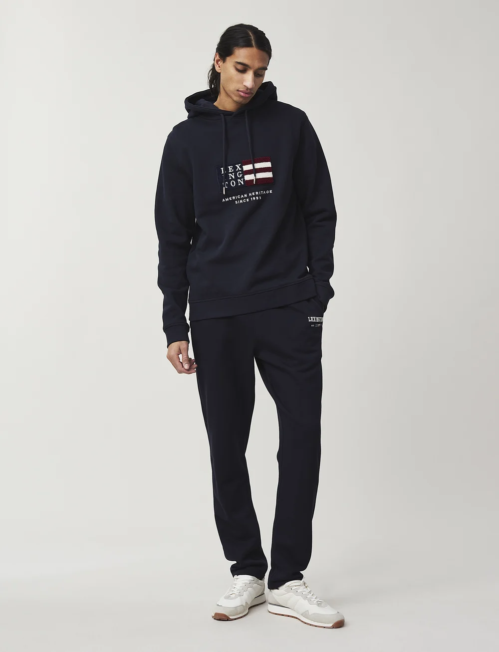 Lexington Clothing - Perry Organic Cotton Hood - hættetrøjer - dark blue - 0