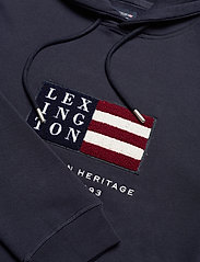 Lexington Clothing - Perry Organic Cotton Hood - megztiniai ir džemperiai - dark blue - 2