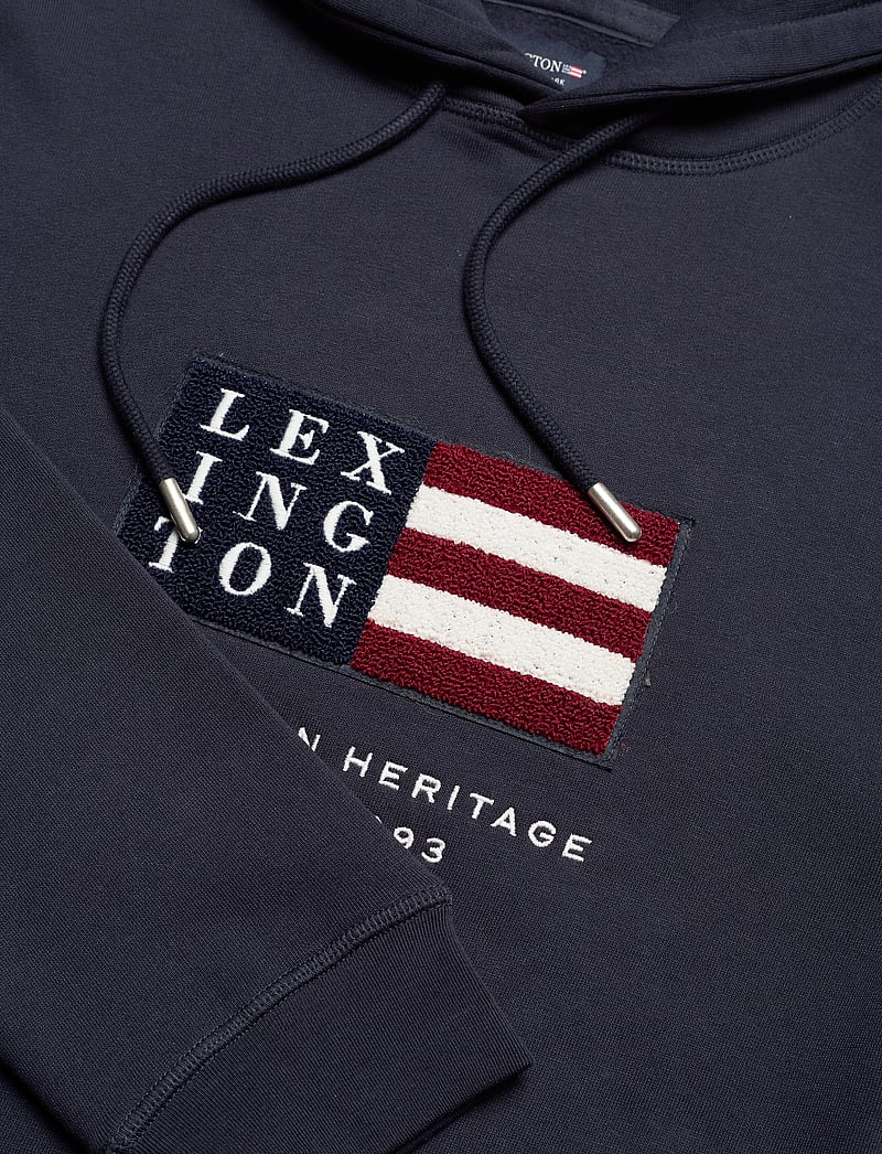 Lexington Clothing - Perry Organic Cotton Hood - kapuzenpullover - dark blue - 5