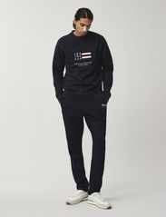 Lexington Clothing - Barry Organic Cotton Sweatshirt - sporta džemperi - dark blue - 2