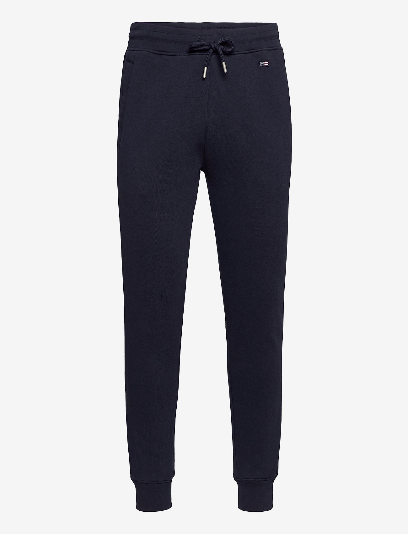 Lexington Clothing - Ivan Organic Cotton Track Pants - joggingbyxor - dark blue - 0