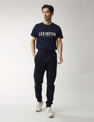 Lexington Clothing - Ivan Organic Cotton Track Pants - joggingbyxor - dark blue - 3