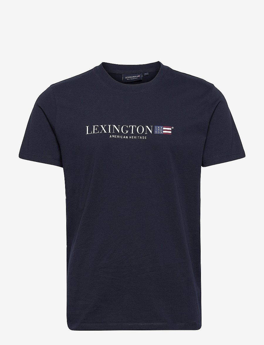 Lexington Clothing - Max Printed Tee - dark blue - 0