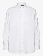 Pernilla Organic Cotton Poplin Shirt - WHITE