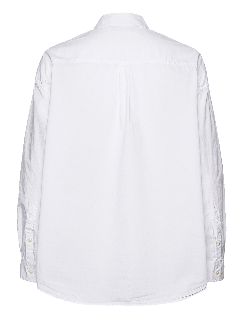 Lexington Clothing - Pernilla Organic Cotton Poplin Shirt - pikkade varrukatega särgid - white - 2