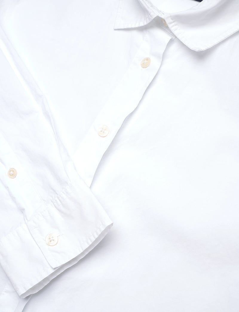 Lexington Clothing - Pernilla Organic Cotton Poplin Shirt - pikkade varrukatega särgid - white - 4